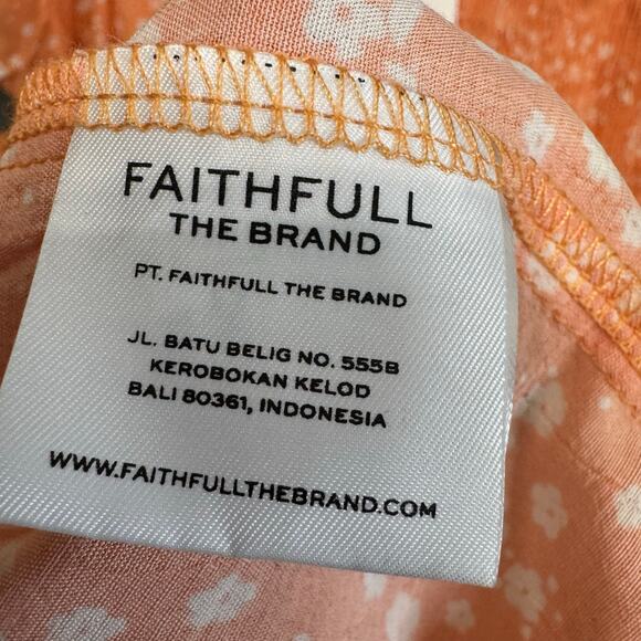 Faithfull The Brand Charlotte Mini Dress Stevie Floral Print Tiered Babydoll 6 - Picture 12 of 13